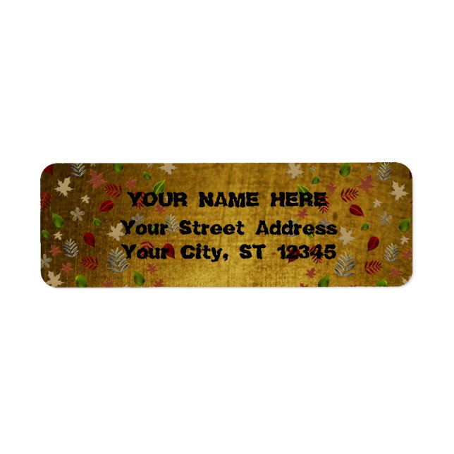 Étiquette Vintage-Look gold used (Devant)