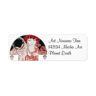 Étiquette Vintage Mucha