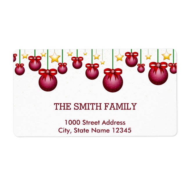 Étiquette Vintage Noël (Devant)