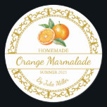 Étiquette vintage or maison Orange<br><div class="desc">Spécial pour vous !</div>