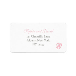 Étiquette Vintage rose floral Rose Mariage dentelle