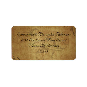 Étiquette Vintage Teastain Teastain Mariage