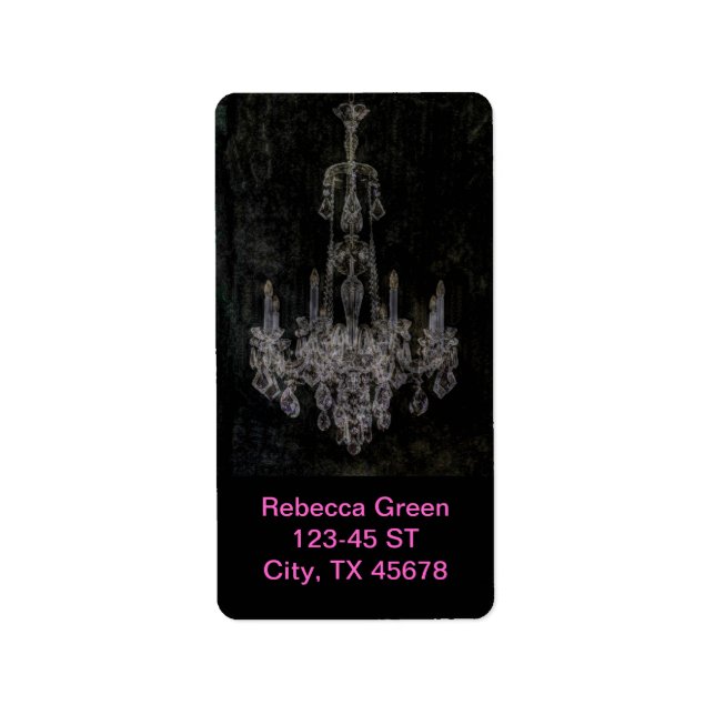 Étiquette Vintage vampire gothic distressed chandelier (Devant)