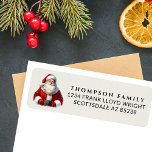 Étiquette Vintage Watercolor Père Noël Christmas Return Adre<br><div class="desc">Ajoutez une touche de nostalgie à votre correspondance de vacances avec cette étiquette d'adresse de retour de Noël de Cerfs d'Aquarelle Vintage. Parfaites pour améliorer votre courrier festif, ces étiquettes d'adresse de retour de vacances combinent un design propre, simple et minimal avec un charme vintage. L'élégante oeuvre de cerfs en...</div>