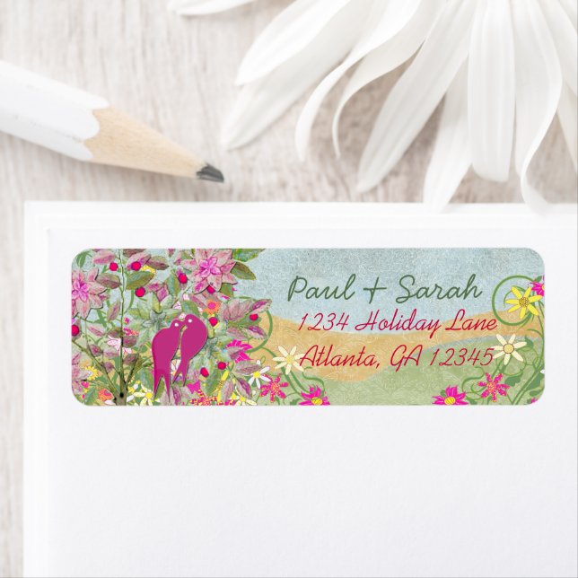 Étiquette Vintages Inséparables Damask Hills (En situation)