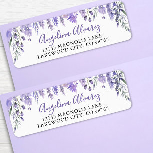 Étiquette Violet Lavande Quinceañera