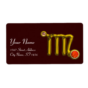 Étiquette VIRGO ZODIAC BIRTHDAY JEWEL GREY AGATE Gold