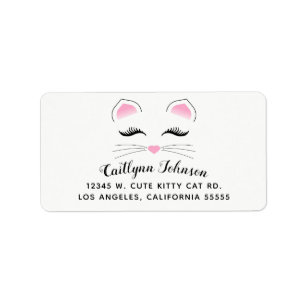 Étiquette Visage du chat Glam