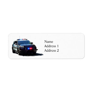 Étiquette Voiture de police
