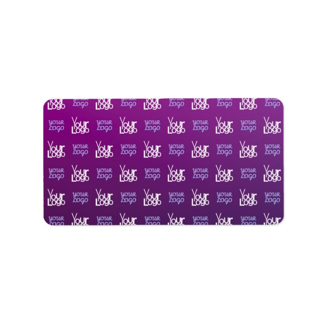 Étiquette Votre logo | 2 Images téléchargées ou logos profes (Devant)