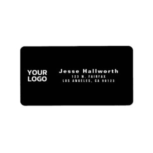 Étiquette Votre logo Adresse de retour personnalisable mod