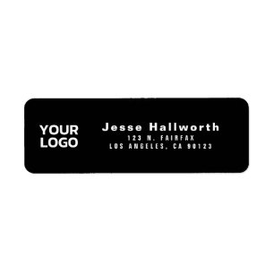 Étiquette Votre logo Adresse de retour personnalisable mod
