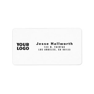 Étiquette Votre logo Adresse de retour personnalisable mod