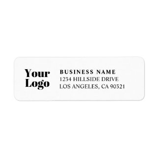 Étiquette Votre logo ou image d'entreprise Adresse de retour