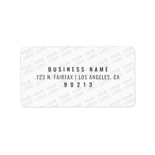 Étiquette Votre logo s'allège automatiquement et se répète