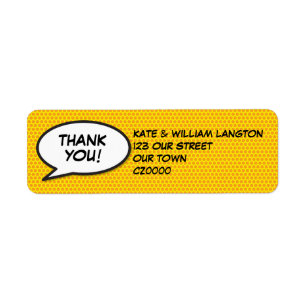 Étiquette Votre message bulle de dialogue Fun Retro bande de