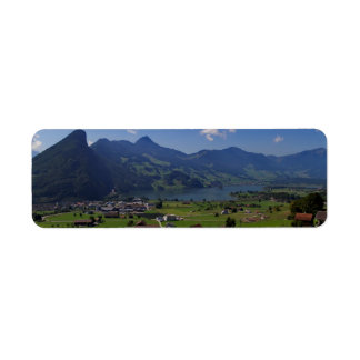 Étiquette Vue magnifique sur la région de Lucerne