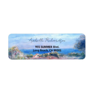 Étiquette Vue mer par Auguste Renoir