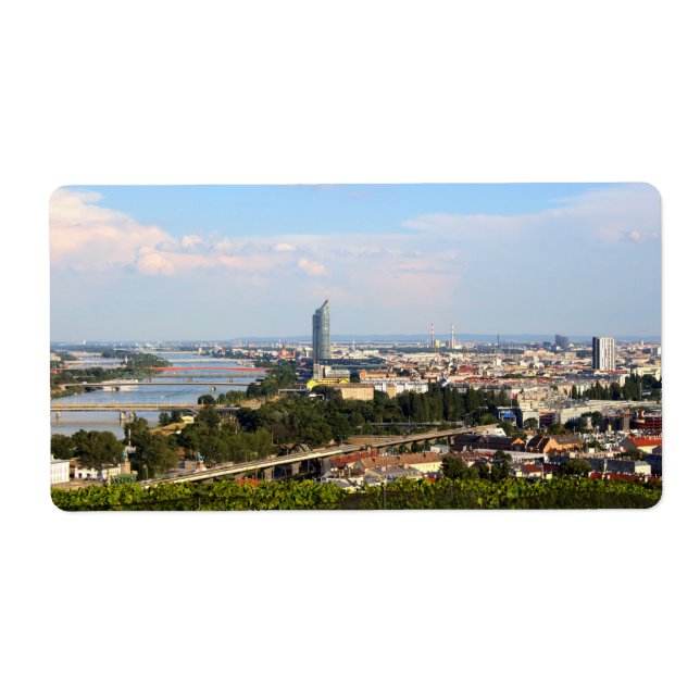Étiquette Vue sur Vienne (Devant)
