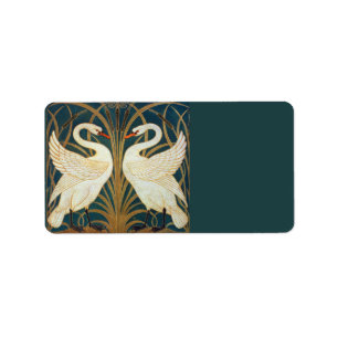 Étiquette Walter Crane Swan
