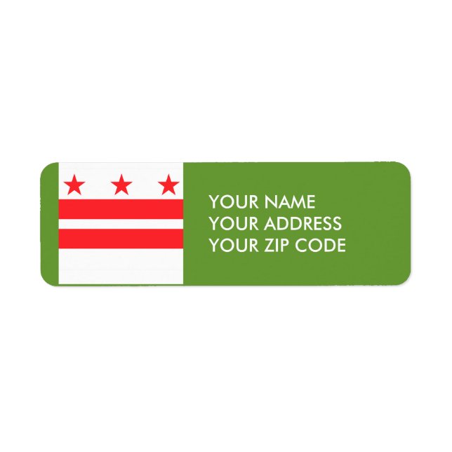 ÉTIQUETTE WASHINGTON D.C. (Devant)