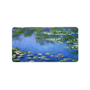 Étiquette Water Lilies by Claude Monet
