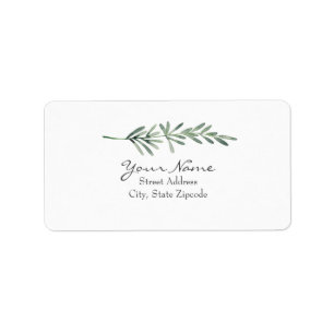 Étiquette Watercolor Rosemary