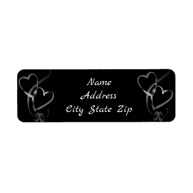 ÉTIQUETTE **WEDDING BANDS** RETURN ADDRES LABELS (Devant)