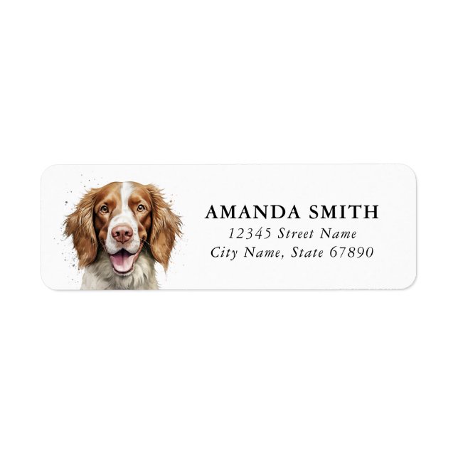 Étiquette Welsh Springer Spaniel Retourner l'adresse Étiquet (Devant)
