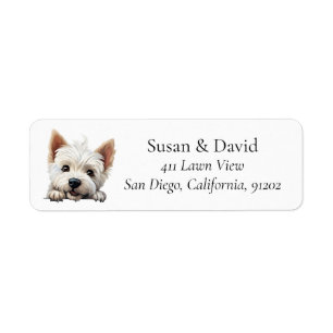 Étiquette West Highland White Terrier Chien de race Amateurs
