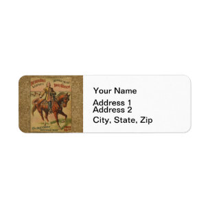 Étiquette Western Buffalo Bill Wild West