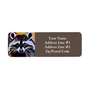 Étiquette Whimsical Raccoon - Un design inspiré par la natur