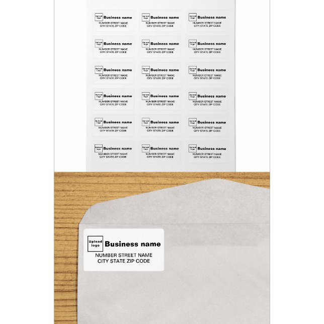 Étiquette White Business Address Label (Créateur téléchargé)