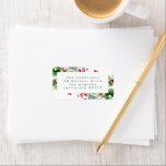 Étiquette White Christmas Simple Holiday Adresse<br><div class="desc">Blanc Noël Simple Étiquette de adresse de vacances</div>