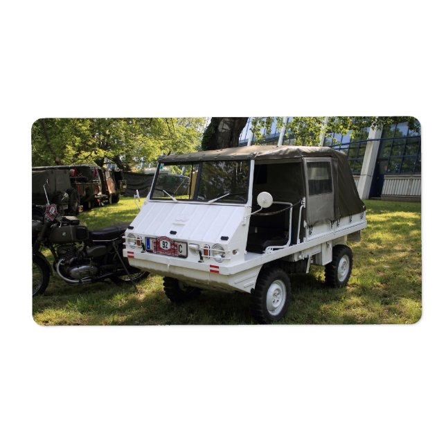 Étiquette White Puch Haflinger (Devant)