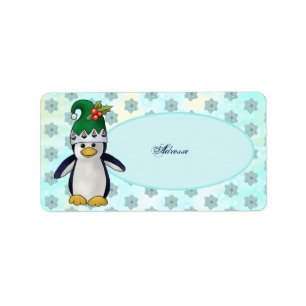 Étiquette Wichtelpinguin Adressaufkleber