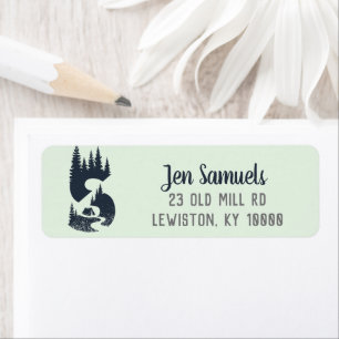 Étiquette Wilderness Monogram 'S' Return Address Label