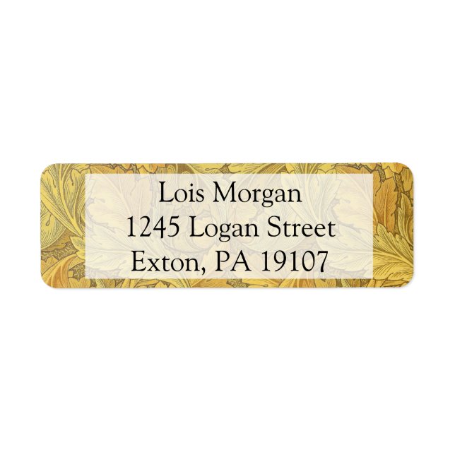 Étiquette William Morris Acanthus Fond d'écran (Devant)