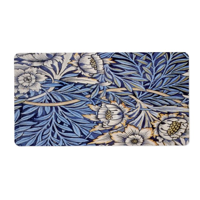 Étiquette William Morris beau design Art Nouveau, vinta (Devant)