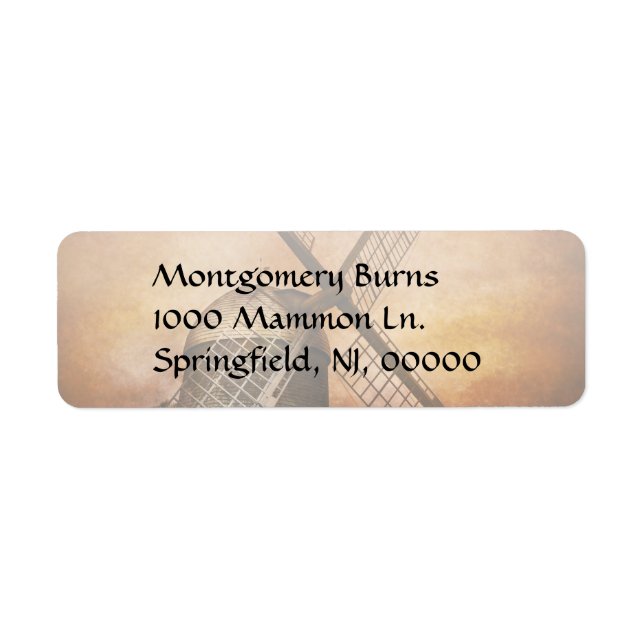 Étiquette Windmill (Devant)