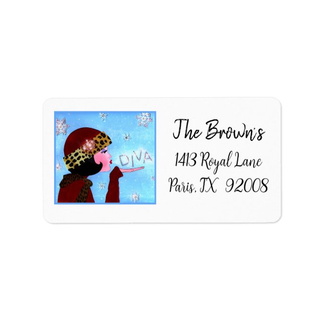 Étiquette "Winter Magic Diva" (Devant)