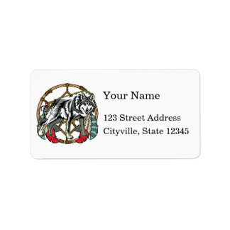 Étiquette Wolf Dreamcatcher