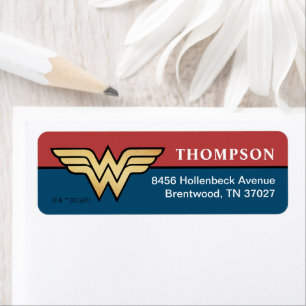 Étiquette Wonder Woman Golden Logo