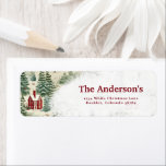 Étiquette Woodland Rustic Country Christmas mignonne Adresse<br><div class="desc">Améliorez vos mailings de vacances avec le charme de nos Étiquettes de adresse de Noël Woodland Rustic Country. Avec une scène champêtre classique avec des paysages enneigés, des granges rustiques et des arbres à feuillage persistant, ces étiquettes de adresse ajoutent une touche d'élégance rustique à vos enveloppes. Personnalisez-les avec votre...</div>