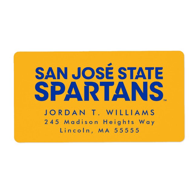 Étiquette Wordmark de San Jose State Spartans (Devant)