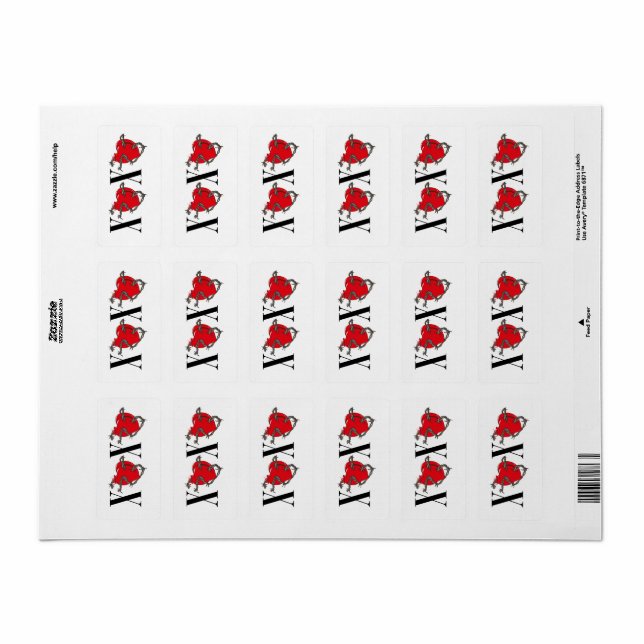 ÉTIQUETTE XOXO (Feuille entière)