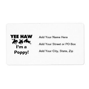 Étiquette Yee Haw Je suis un T-shirts et cadeaux Poppy