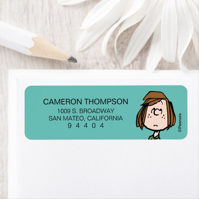 Étiquette Yeux roulants à la menthe poivrée (En situation)