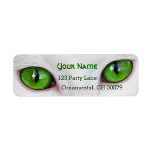 Étiquette Yeux verts de Kitty