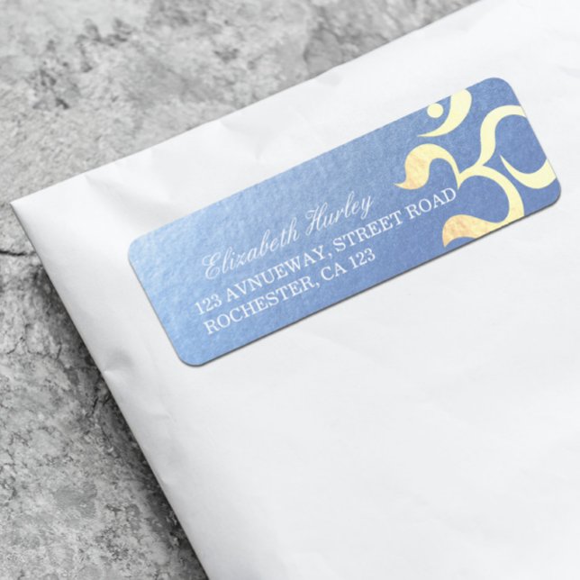 Étiquette Yoga Studio Méditation Instructeur Vie Coach OM (Créateur téléchargé)